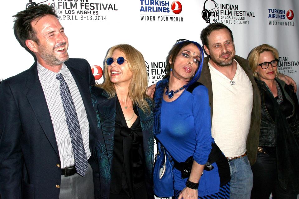 David Arquette, Rosanna Arquette, Alexis Arquette, Richmond Arquette and Patricia Arquette attend the 2014 Indian Film Festival of Los Angeles opening night screening of 'Sold' held at the ArcLight Cinemas on April 8, 2014 in Hollywood, California. (Photo by Tommaso Boddi/WireImage)