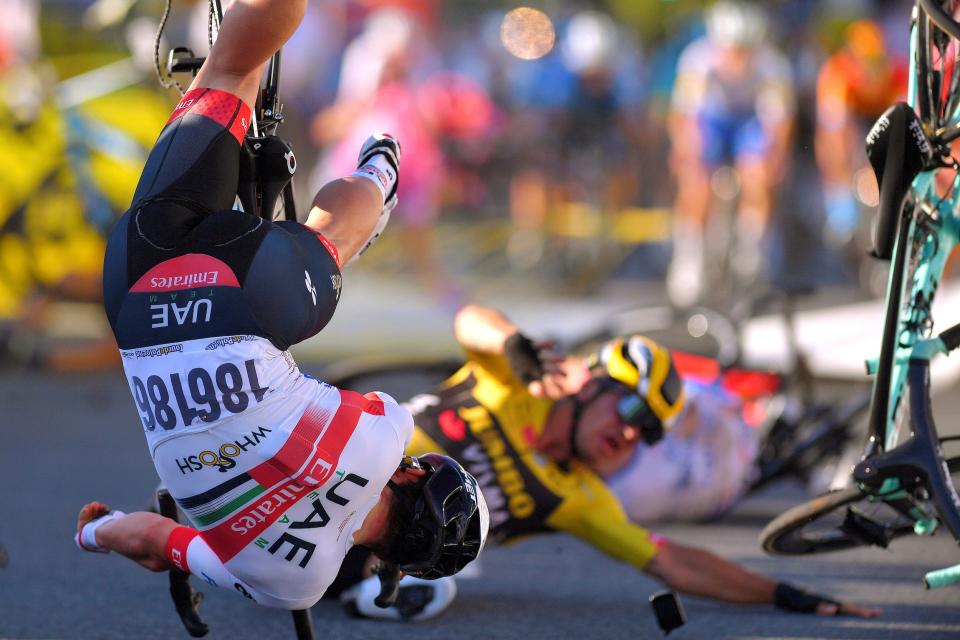 tour de pologne crash