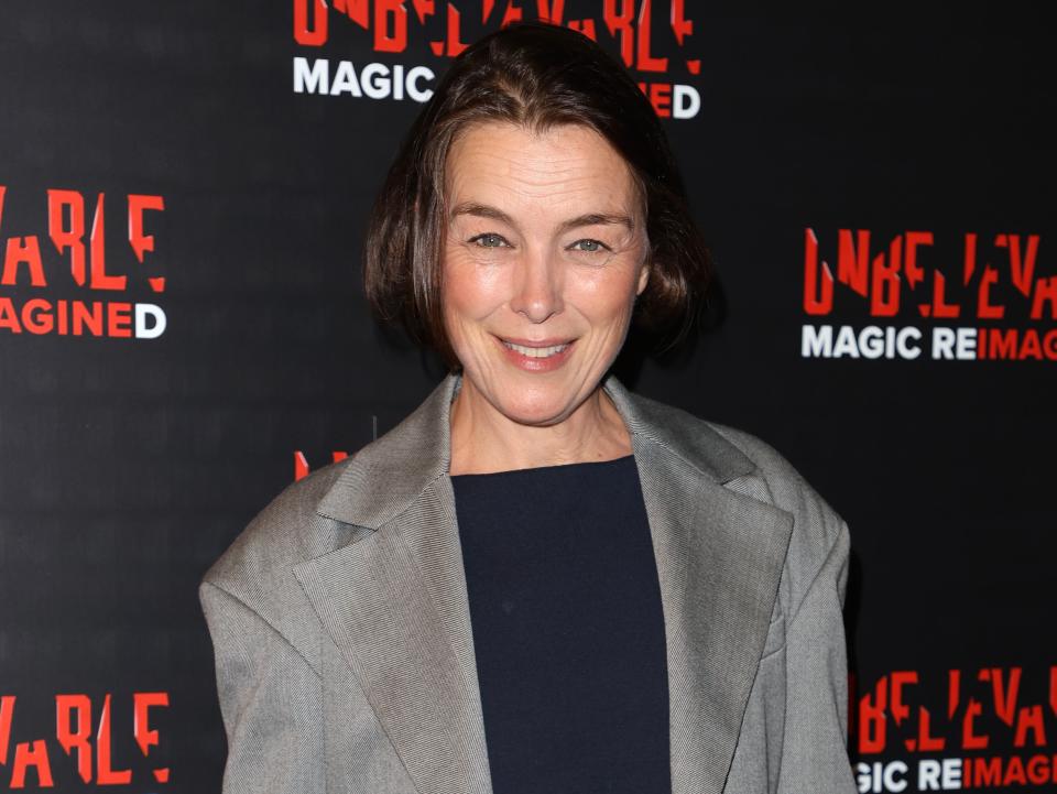 Olivia Williams arrives at the Gala Night of Derren Brown's "UNBELIEVABLE" at The Criterion Theatre on September 27, 2023