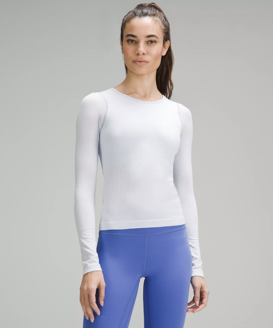 Ebb to Street Waist-Length Long Sleeve Shirt (Photo via Lululemon)