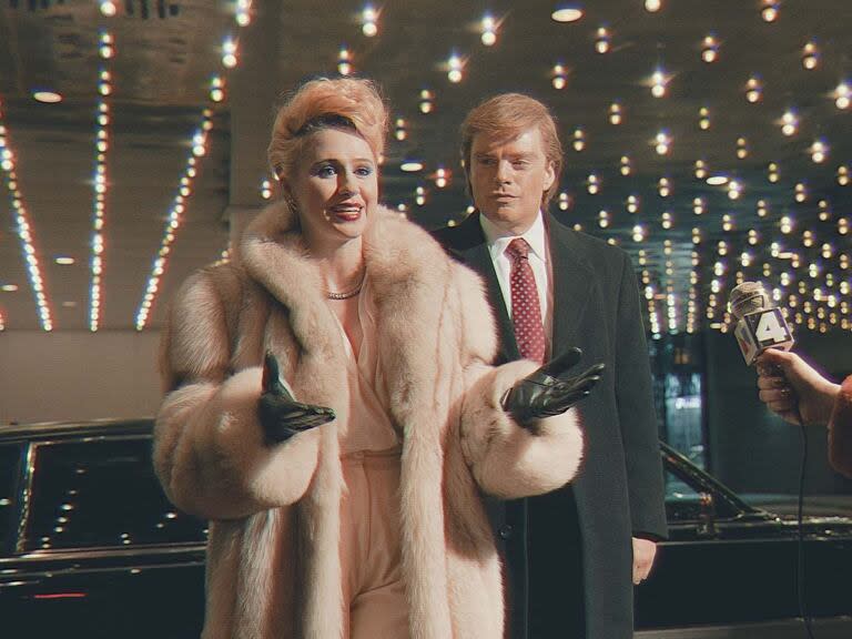 Maria Bakalova interpreta a Ivana Trump y Sebastian Stan da vida al magnate y expresidente norteamericano Donald Trump en The Apprentice