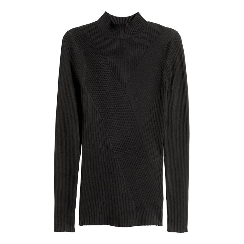 <a rel="nofollow noopener" href="http://rstyle.me/n/cua2bachdw" target="_blank" data-ylk="slk:Mock-Turtleneck Sweater, H&M, $25;elm:context_link;itc:0;sec:content-canvas" class="link ">Mock-Turtleneck Sweater, H&M, $25</a><p> <strong>Related Articles</strong> <ul> <li><a rel="nofollow noopener" href="http://thezoereport.com/fashion/style-tips/box-of-style-ways-to-wear-cape-trend/?utm_source=yahoo&utm_medium=syndication" target="_blank" data-ylk="slk:The Key Styling Piece Your Wardrobe Needs;elm:context_link;itc:0;sec:content-canvas" class="link ">The Key Styling Piece Your Wardrobe Needs</a></li><li><a rel="nofollow noopener" href="http://thezoereport.com/entertainment/celebrities/chrissy-teigen-pregnant-baby-number-two/?utm_source=yahoo&utm_medium=syndication" target="_blank" data-ylk="slk:Chrissy Teigen Announced Her Pregnancy With Baby #2 In The Cutest Way;elm:context_link;itc:0;sec:content-canvas" class="link ">Chrissy Teigen Announced Her Pregnancy With Baby #2 In The Cutest Way</a></li><li><a rel="nofollow noopener" href="http://thezoereport.com/entertainment/celebrities/highest-paid-models-2017/?utm_source=yahoo&utm_medium=syndication" target="_blank" data-ylk="slk:Here's Who Just Ousted Gisele As The Highest Paid Model In The World;elm:context_link;itc:0;sec:content-canvas" class="link ">Here's Who Just Ousted Gisele As The Highest Paid Model In The World</a></li> </ul> </p>