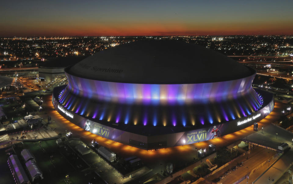 The last time the Superdome hosted a Super Bowl was 2013. (AP Photo/Charlie Riedel, File)