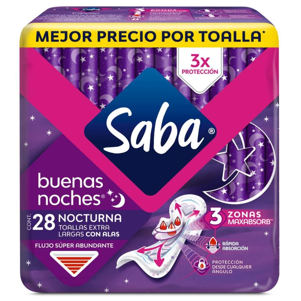 Saba Buenas Noches con Alas; 28 Toallas 