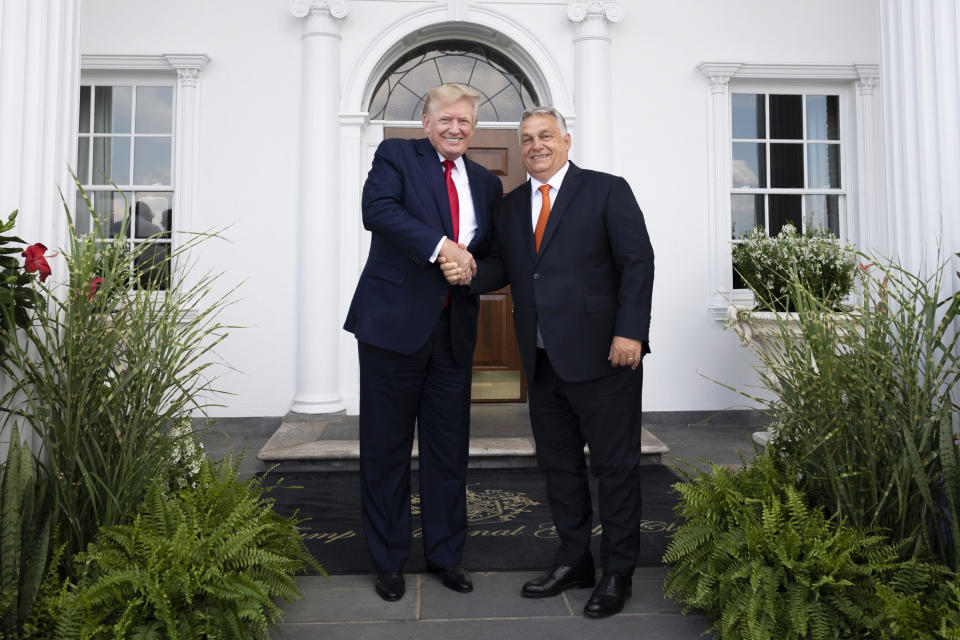 Image: Former US President Donald J. Trump meeting with Hungarian Prime Minister Viktor Orban (Vivien Cher Benko  / EPA)