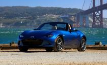 <p>Mazda for the first time installs a telescoping steering wheel in an MX-5. While a small victory for the short- or long-limbed MX-5 lovers, the captivating news is that Mazda revises the MX-5 Miata's 2.0-liter four-cylinder engine for 2019 but leaves the rest of the sports car alone. The engine upgrades are more than enough: Horsepower rises from 155 to 181 (a 17 percent increase!), and the redline is marked 700 rpm higher than before, at 7500. <u><a rel="nofollow noopener" href="https://www.caranddriver.com/reviews/a22678665/2019-mazda-mx-5-miata-engine-more-power/" target="_blank" data-ylk="slk:In our testing;elm:context_link;itc:0;sec:content-canvas" class="link ">In our testing</a></u>, the new engine shaves 0.1 second from the ND Miata's best zero-to-60-mph time but subjectively makes a stronger impression, revving more freely and spinning with improved refinement. </p>