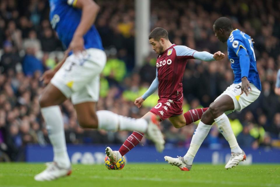 Emi Buendia on the ball for Villa (AP)