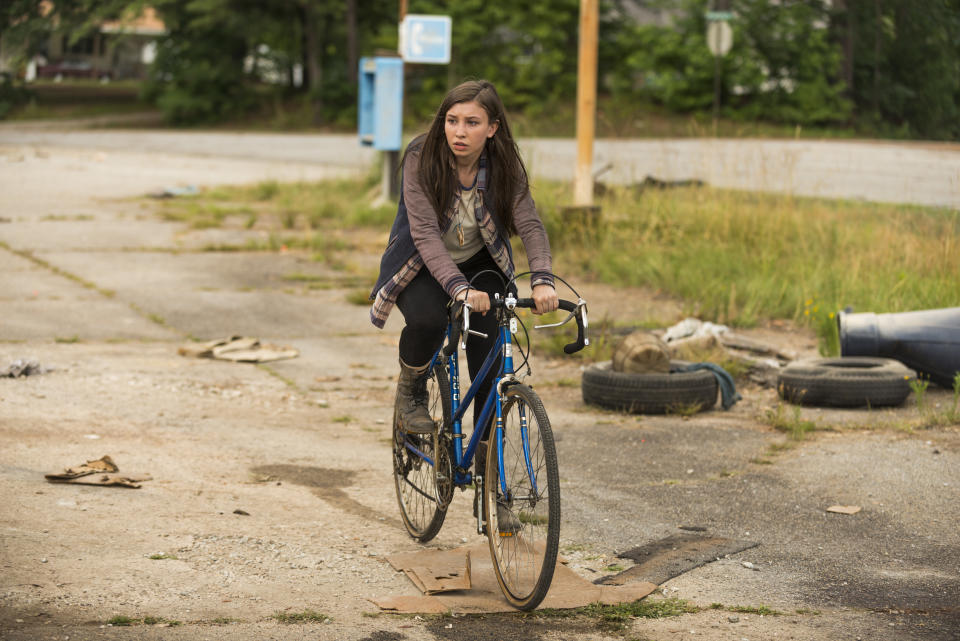 <p>The dour and cynical teen behaved like a stormcloud that follows people around, dumping sarcastic remarks and stupid behavior on their heads. She’s improved somewhat after adopting Maggie as a mentor, but she’s still way too angsty.<br><br>(Photo: AMC) </p>