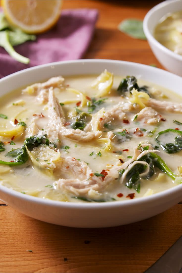 Chicken Spinach Artichoke Soup