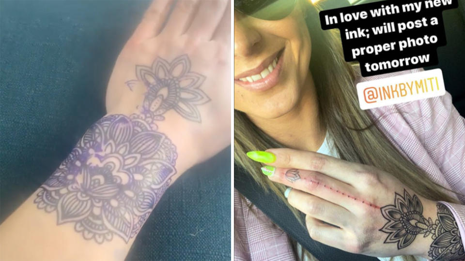 MAFS amanda new tattoo