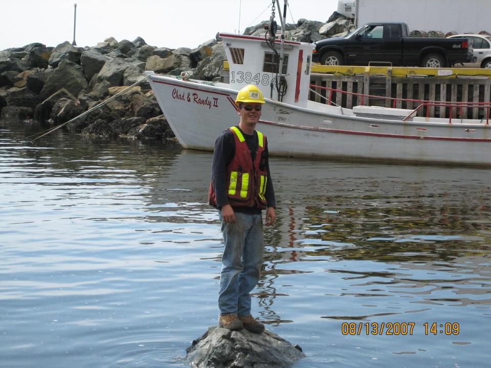 Eugene Manning worked in his family's business, J&E Enterprises, whose sole client is Fisheries and Oceans Canada. He says he is stepping down from his role as a project manager building wharves for a career in politics. 