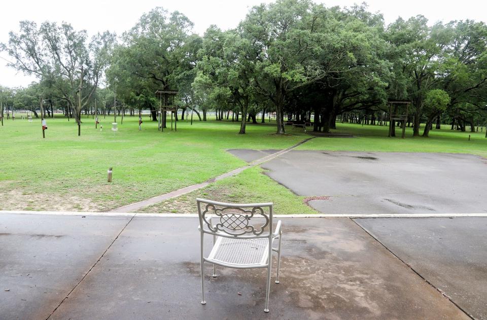 The view from the former stage used at the now-defunct Mullet Festival.