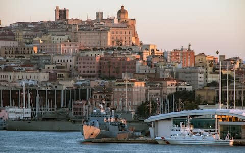 Cagliari skyline seen from the harbour - Credit: Getty