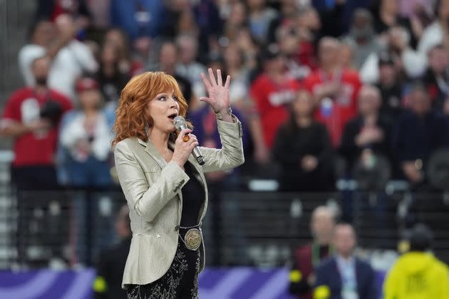 Reba McEntire brought down the house with her National Anthem.