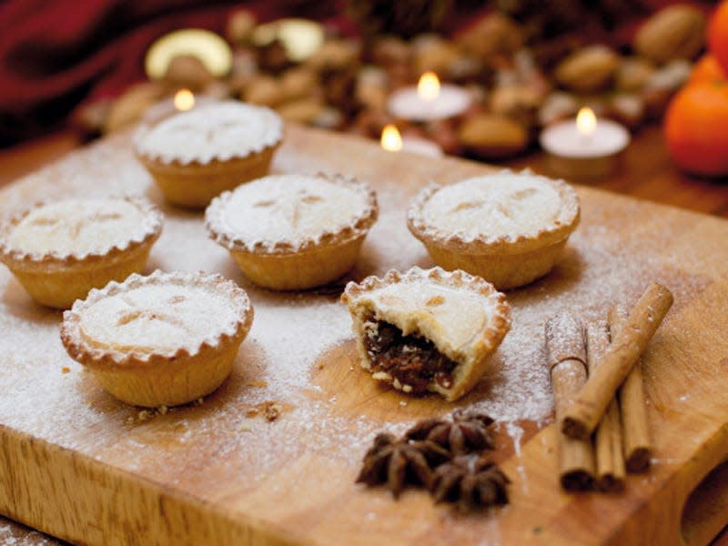 A board of mince pies.