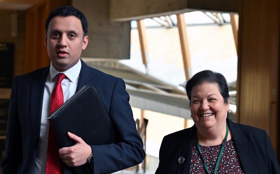 Jackie Baillie, with Anas Sarwar, the Scottish Labour leader, said Michael Matheson ‘must go’