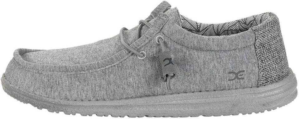 gray fleece loafers