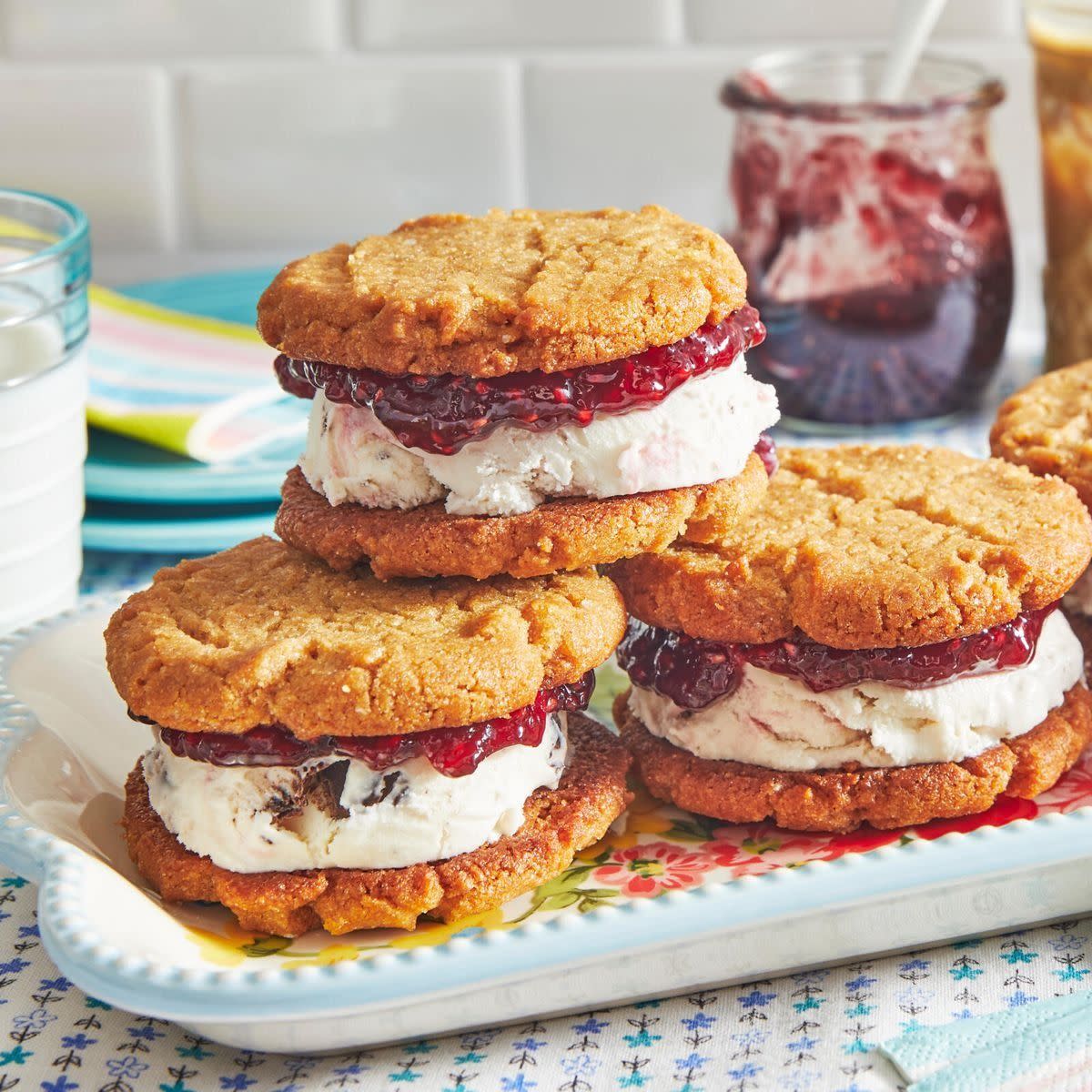 pb and j ice cream sandwiches