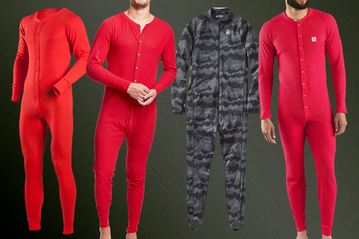 Mens Thermal Underwear All In One Union Suit/Thermal Body Suit