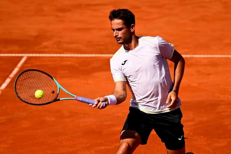 El argentino Mariano Navone, en su mejor momento: en Madrid logró su primera victoria en el main draw de un Masters 1000