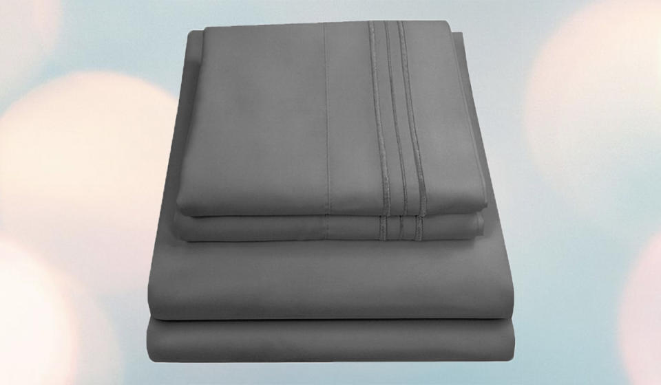 Gray sheet set. (Photo: Walmart)