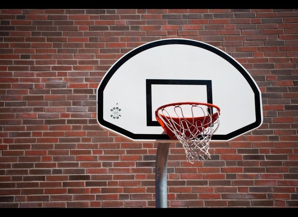 Installing a basketball hoop is an easy summer project and will provide hours of fun for everyone. First, make sure the ground is flat and level where you would like it to go.  Then, dig a hole that's two feet deep, two feet wide and two feet long. Next, fill the hole with cement. Insert one of the basketball poles into the hole, only 18 inches deep into the cement. Let the cement rest for three to four hours. Then, attach the remaining poles. Next, install the actual basket and backboard and you are ready to shoot some hoops!    For the full tutorial, visit <a href="http://www.mademan.com/mm/how-install-ground-basketball-hoop.html" target="_hplink">Made Man. </a>