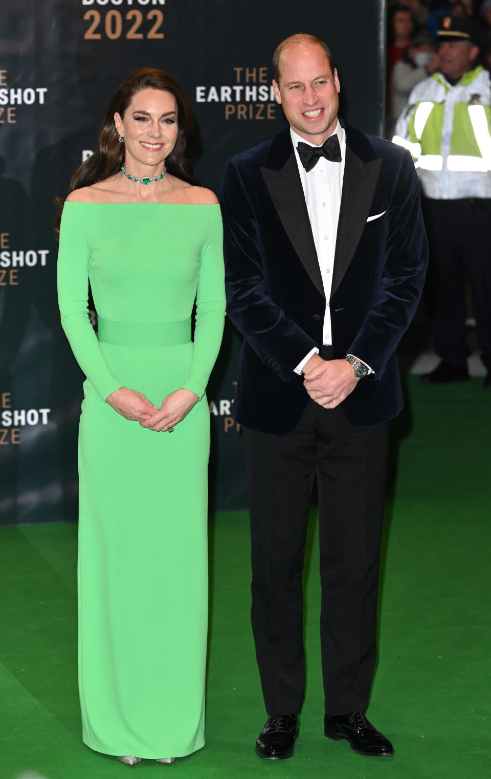 Britain's Prince William, Prince of Wales, and Catherine, Princess of Wales, attend the 2022 Earthshot Prize ceremony.