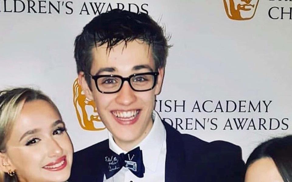 Archie Lyndhurst with co-star Sophia Dall'aglio at the Children's BAFTAs 2019  - BBC