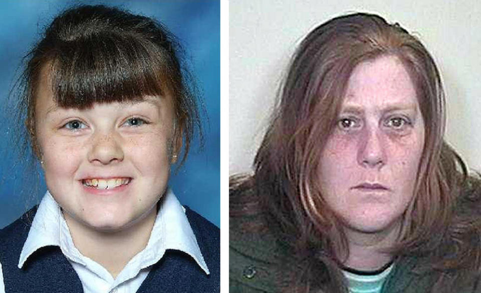 Matthews, right, was found guilty of kidnapping her daughter Shannon (Picture: PA)