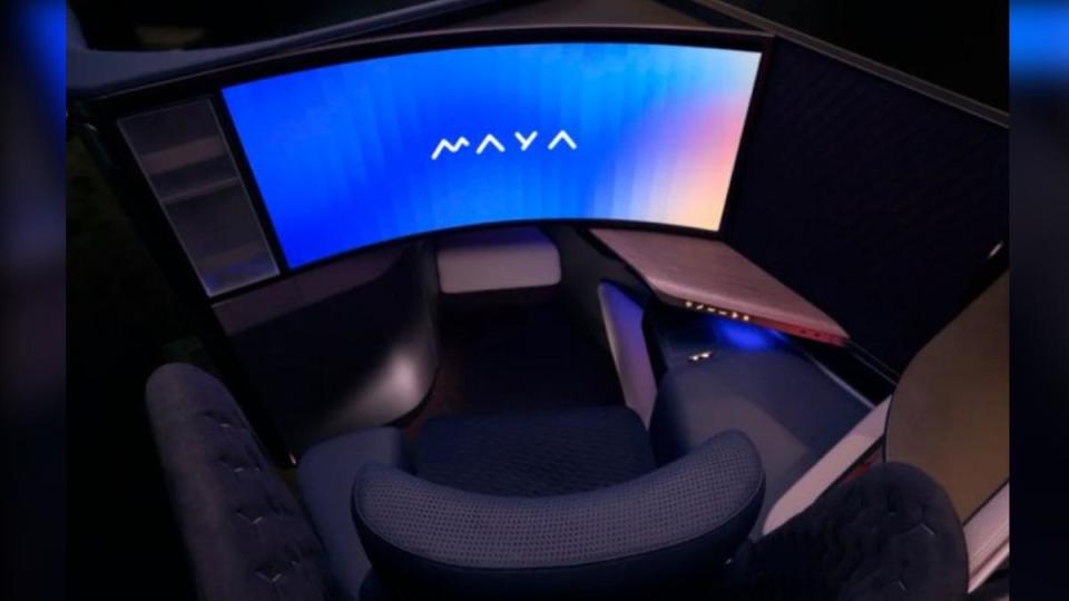 「MAYA」提供乘客猶如置身電影院的頂級體驗。（圖／翻攝自 X）