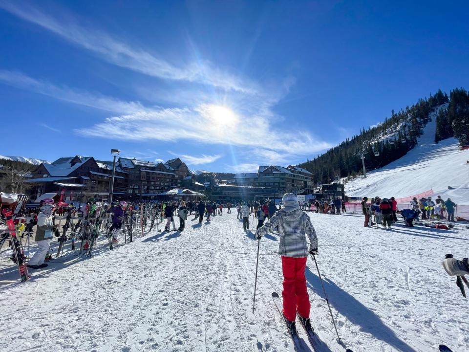 The base of the Winter Park Resort in Colorado.