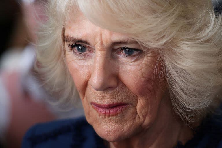 La reina Camilla de Gran Bretaña ofrece una recepción en Clarence House, en Londres, el 15 de febrero de 2024, para celebrar la organización benéfica 