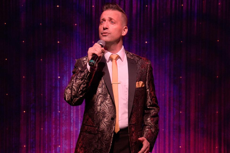 Joey Panek is part of the cast of the Florida Studio Theatre cabaret show “Up on the Roof,” featuring hit songs that came from New York’s Brill Building in the late 1950s and early 1960s.