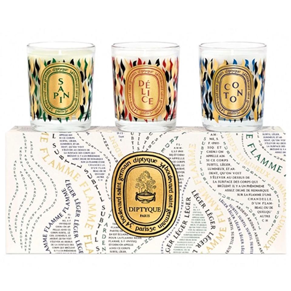 <p><a href="https://go.redirectingat.com?id=74968X1596630&url=https%3A%2F%2Fwww.diptyqueparis.com%2Fen_us%2Fp%2Fpine-tree-delight-cotton-set-of-3-small-holiday-candles.html&sref=https%3A%2F%2Fwww.bestproducts.com%2Fhome%2Fg24069704%2Fchristmas-holiday-candles%2F" rel="nofollow noopener" target="_blank" data-ylk="slk:Shop Now;elm:context_link;itc:0;sec:content-canvas" class="link ">Shop Now</a></p><p>Holiday Scented Candles</p><p>diptyqueparis.com</p><p>$150.00</p>