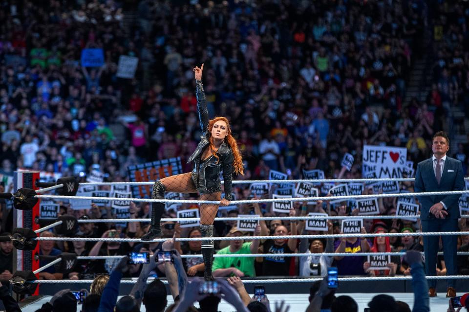 Raw women's champion Becky Lynch answers to 