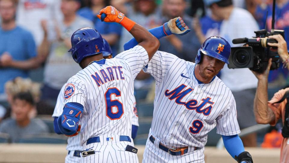 Starling Marte and Brandon Nimmo