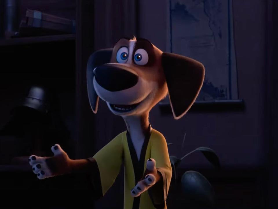 Hank (voiced by Michael Cera) in "Paws of Fury: The Legend of Hank" (2022).