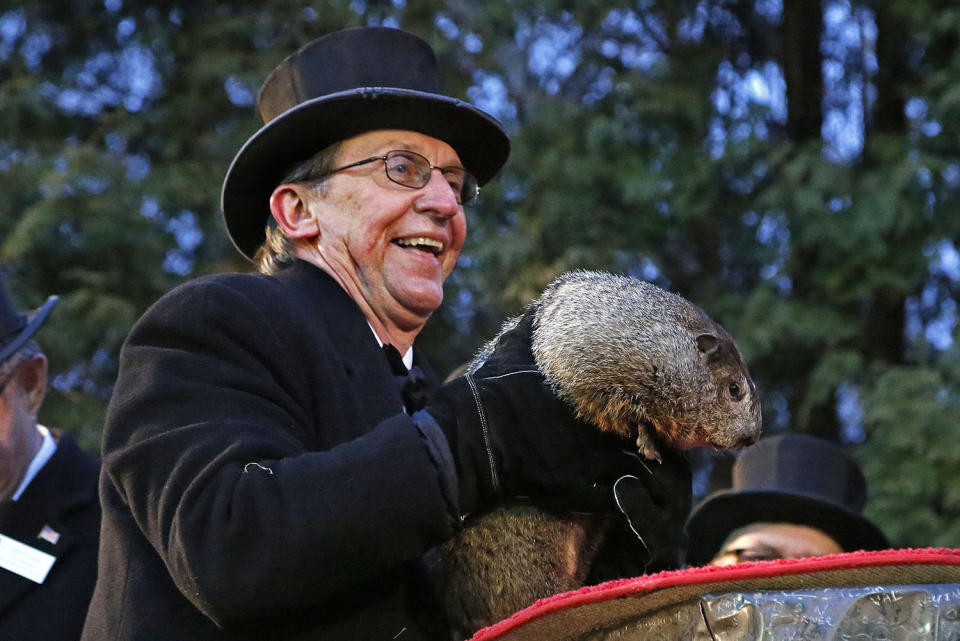 Phil sees his shadow on Groundhog Day