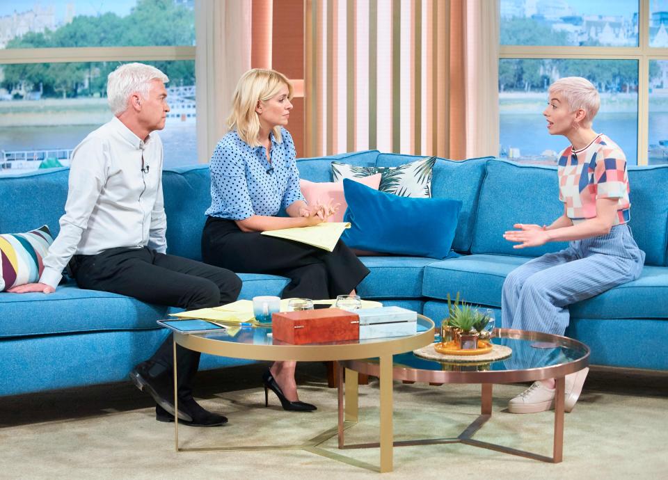 SuRie appearing on ITV’s This Morning. (REX)