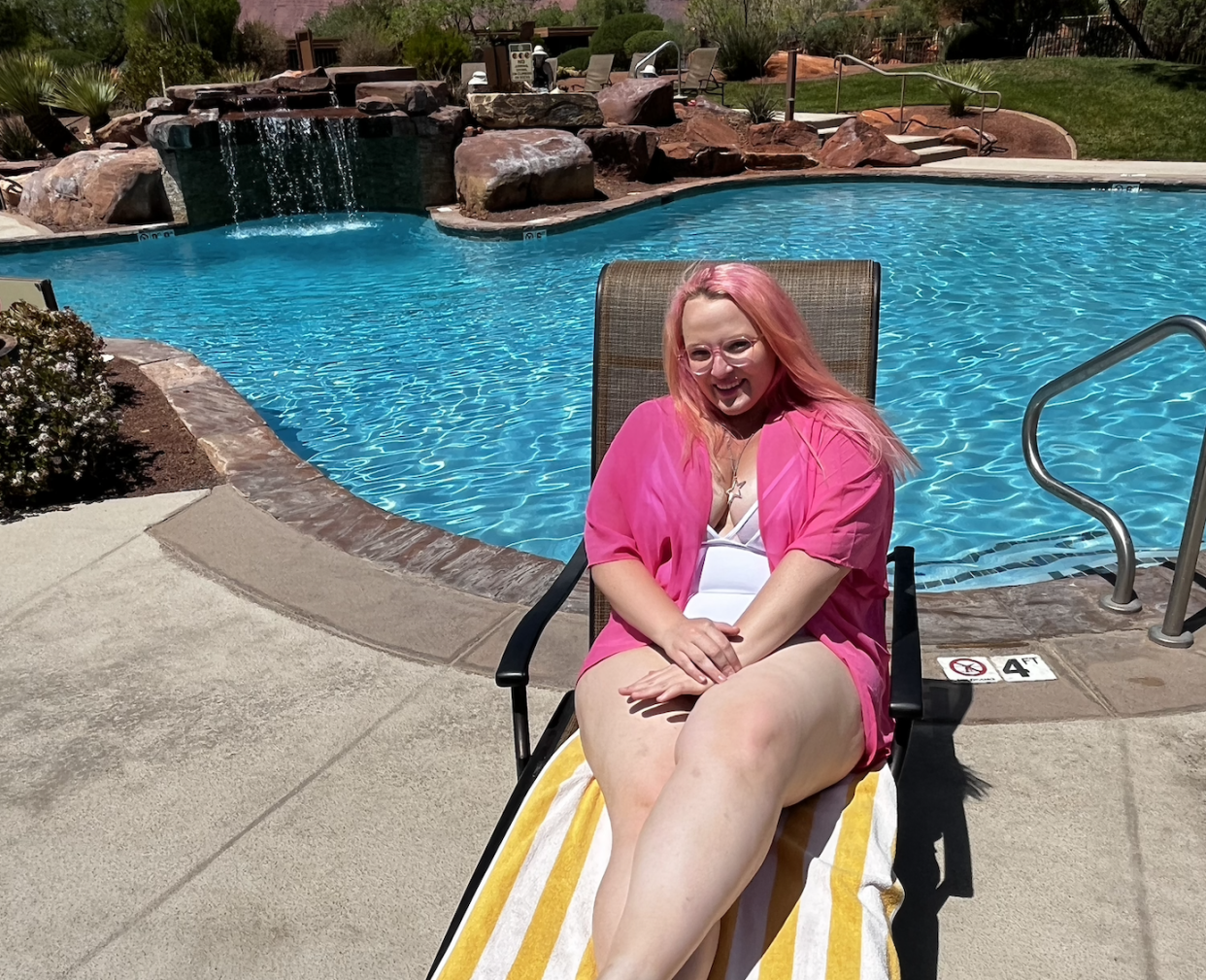 Like Sharpay, I found lounging poolside at The Inn at Entrada to be a fabulous experience. (Photo: Casey Clark)