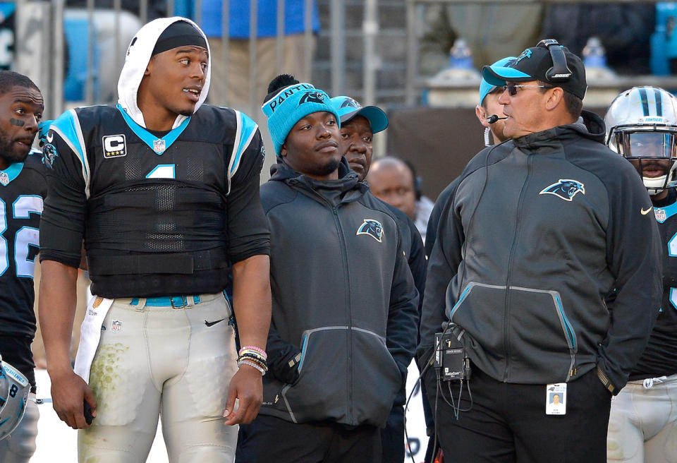 cam newton coach rivera