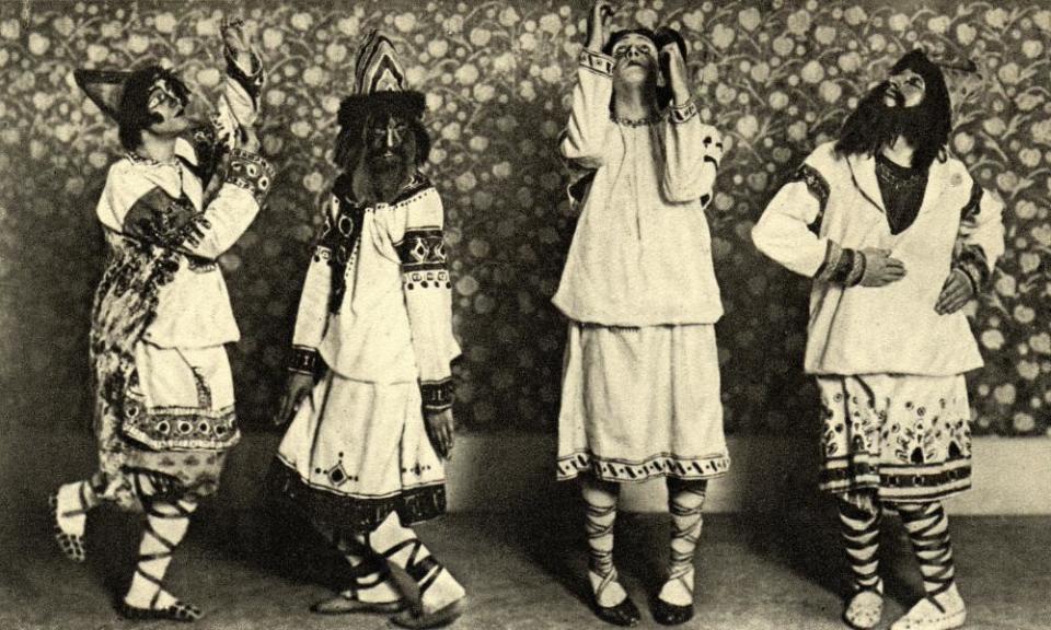 The original Ballets Russes production of The Rite of Spring, 1913.