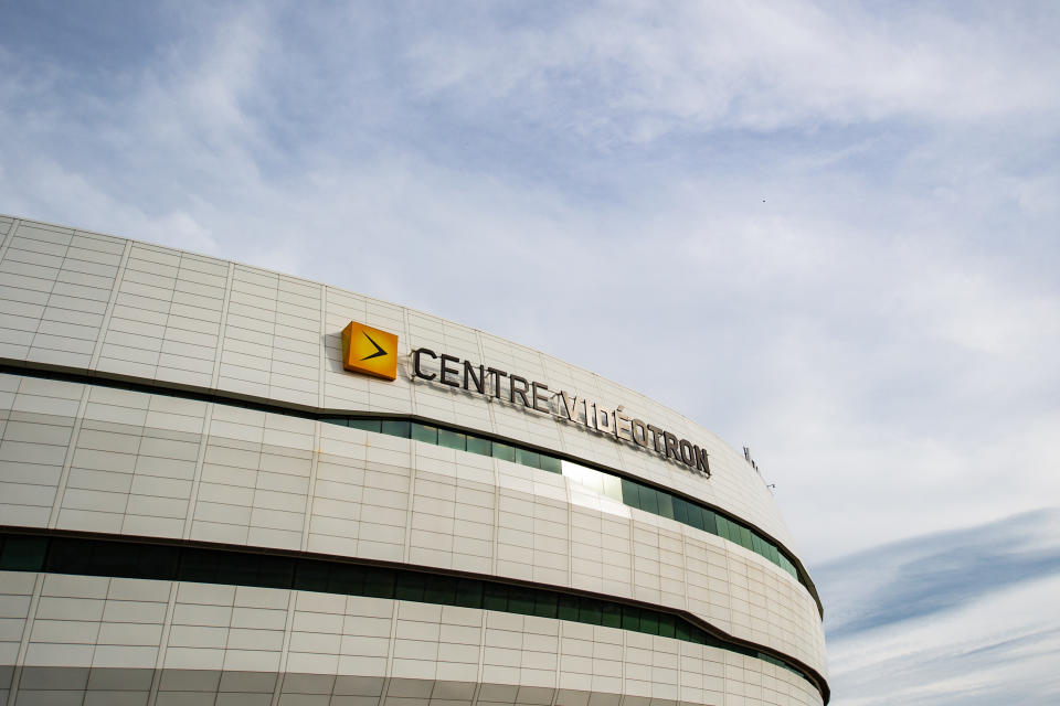 QUEBEC CITY, QC - SEPTEMBER 20: Look at Centre Videotron before the Washington Capitals versus the Montreal Canadiens preseason game on September 20, 2018, at Centre Videotron in Quebec City, QC  (Photo by David Kirouac/Icon Sportswire via Getty Images)