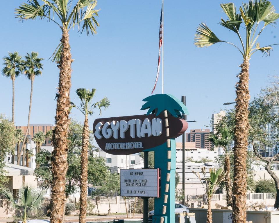 The Egyptian Motor Hotel in Phoenix first opened in the 1950s on Grand Avenue.