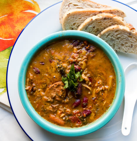 Spicy, Cozy Chili Bean Soup