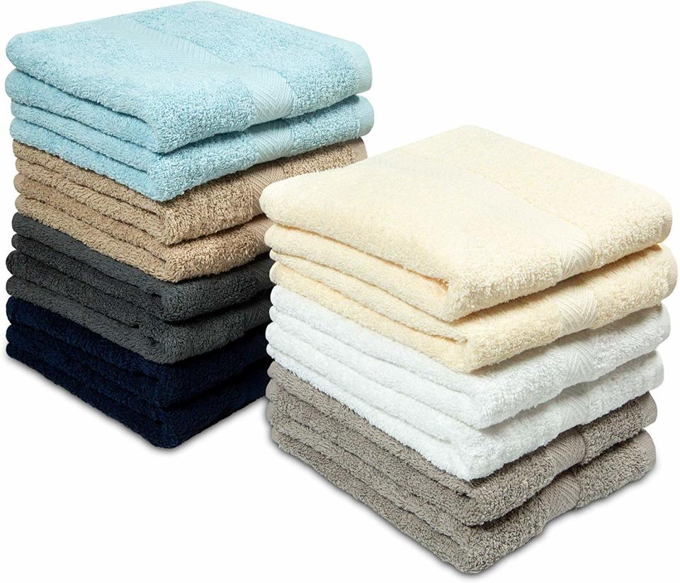 Cotton Craft Multi Color Hand Towels