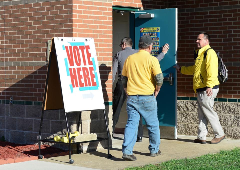 Voters at Selbyville Middle School cast their ballot for the Indian River referendum, back in 2017.