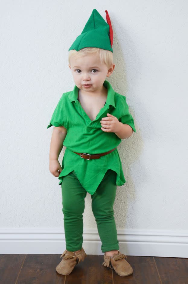 19) DIY Peter Pan Toddler Halloween Costume