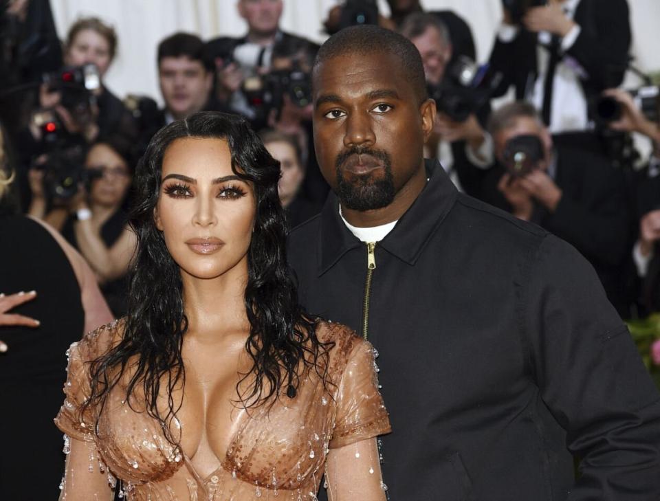 Kim Kardashian shared a sweet screenshot of a text exchange with doting husband Kanye West. Photo: Getty Images