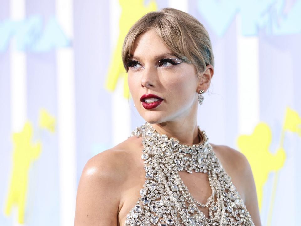Taylor Swift attends the 2022 MTV VMAs at Prudential Center on August 28, 2022 in Newark, New Jersey.